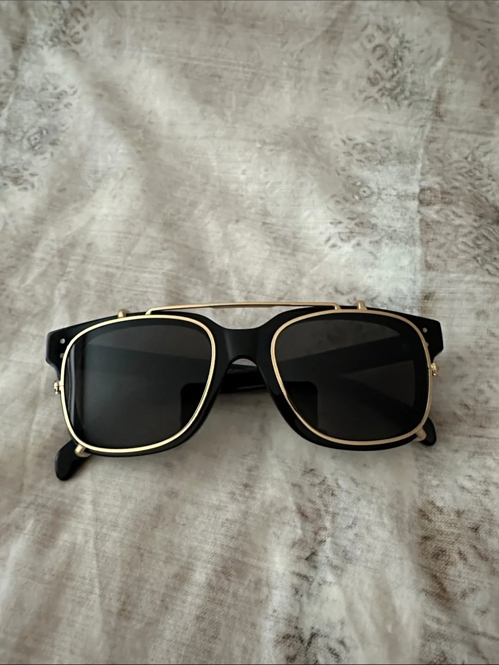 Celine - Square Glasses / Sunglasses with Clip on